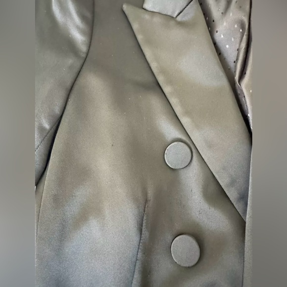 Veronica Beard Satin Dickey Blazer Black Size 4 - Picture 6 of 12